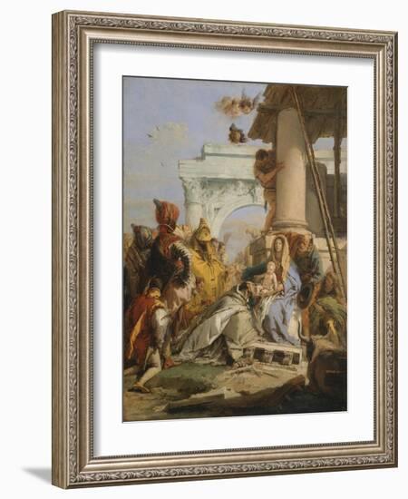 The Adoration of the Magi-Giovanni Battista Tiepolo-Framed Giclee Print