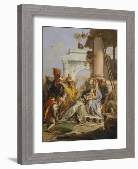 The Adoration of the Magi-Giovanni Battista Tiepolo-Framed Giclee Print