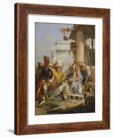 The Adoration of the Magi-Giovanni Battista Tiepolo-Framed Giclee Print