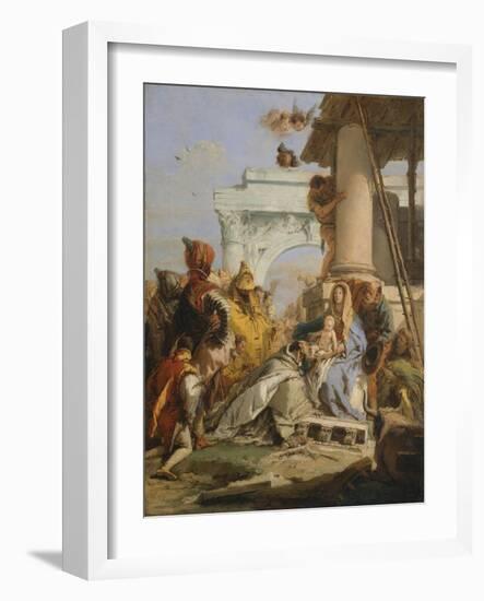 The Adoration of the Magi-Giovanni Battista Tiepolo-Framed Giclee Print