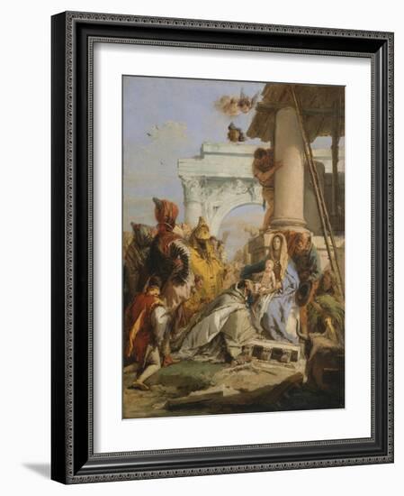 The Adoration of the Magi-Giovanni Battista Tiepolo-Framed Giclee Print