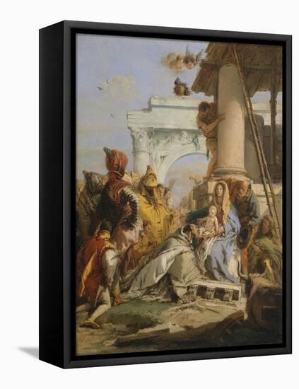 The Adoration of the Magi-Giovanni Battista Tiepolo-Framed Premier Image Canvas