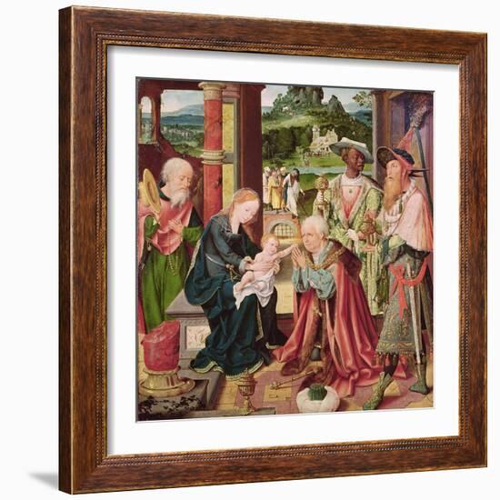 The Adoration of the Magi-Joos Van Cleve-Framed Giclee Print