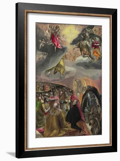 The Adoration of the Name of Jesus, 1570s-El Greco-Framed Giclee Print