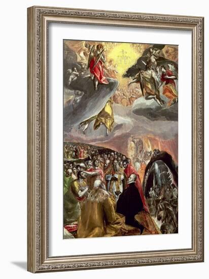 The Adoration of the Name of Jesus-El Greco-Framed Giclee Print