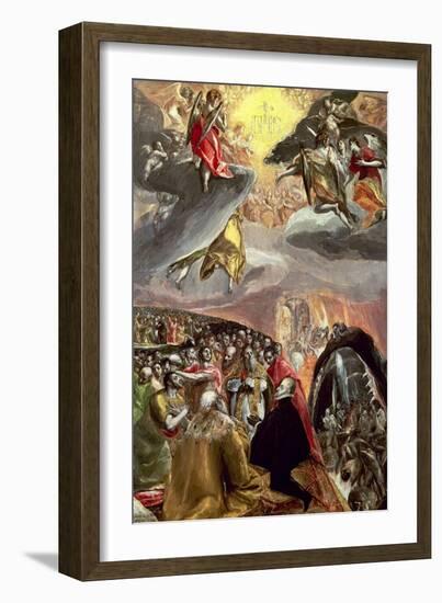 The Adoration of the Name of Jesus-El Greco-Framed Giclee Print