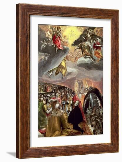 The Adoration of the Name of Jesus-El Greco-Framed Giclee Print