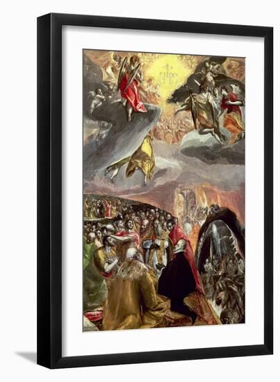 The Adoration of the Name of Jesus-El Greco-Framed Giclee Print