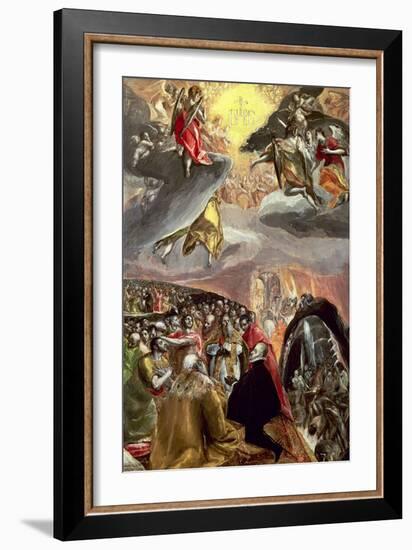 The Adoration of the Name of Jesus-El Greco-Framed Giclee Print