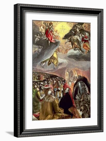 The Adoration of the Name of Jesus-El Greco-Framed Giclee Print