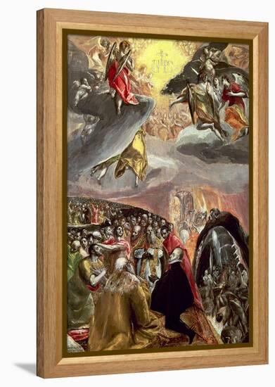The Adoration of the Name of Jesus-El Greco-Framed Premier Image Canvas