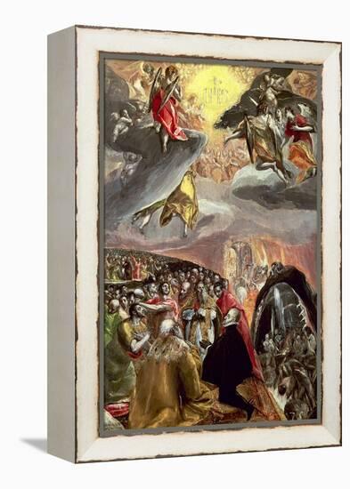 The Adoration of the Name of Jesus-El Greco-Framed Premier Image Canvas