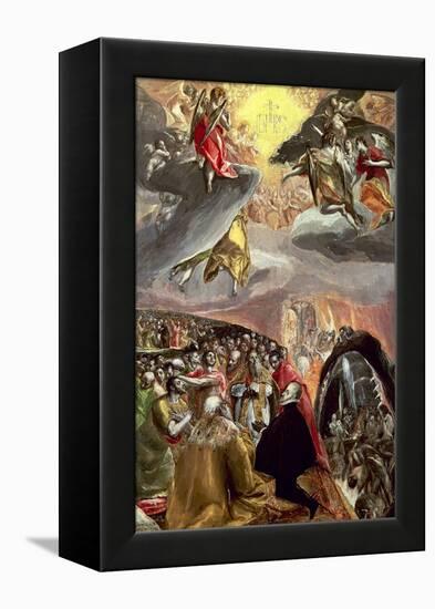 The Adoration of the Name of Jesus-El Greco-Framed Premier Image Canvas