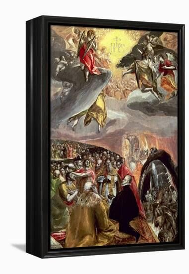 The Adoration of the Name of Jesus-El Greco-Framed Premier Image Canvas