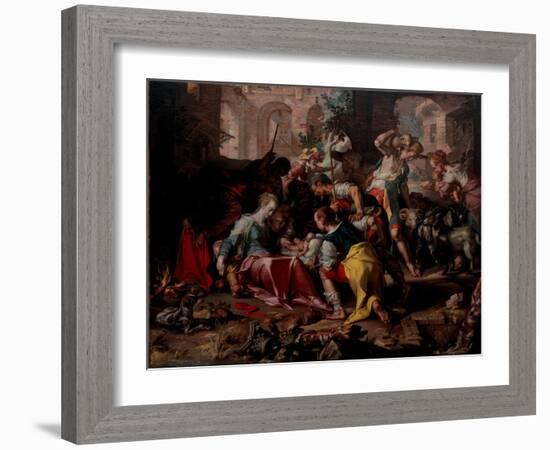 The Adoration of the Shepherds, 1598-Joachim Wtewael-Framed Giclee Print