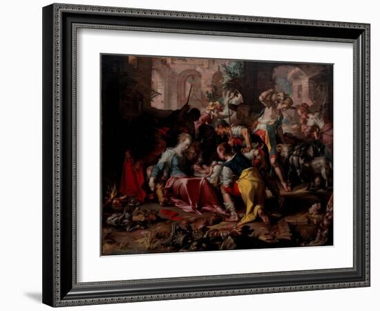 The Adoration of the Shepherds, 1598-Joachim Wtewael-Framed Giclee Print