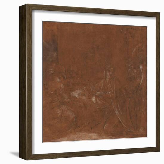 The Adoration of the Shepherds, 1611-12-Lodovico Carracci-Framed Giclee Print
