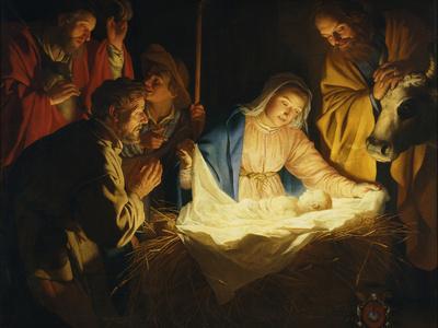 The Adoration of the Shepherds, 1622' Giclee Print - Gerrit van Honthorst | Art.com