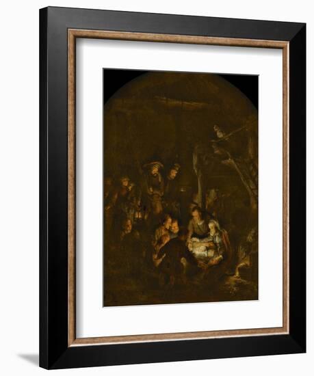 The Adoration of the Shepherds, 1646-Rembrandt van Rijn-Framed Giclee Print