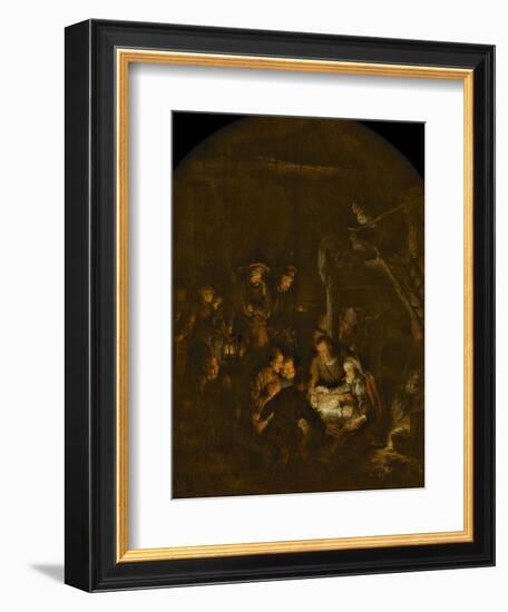 The Adoration of the Shepherds, 1646-Rembrandt van Rijn-Framed Giclee Print