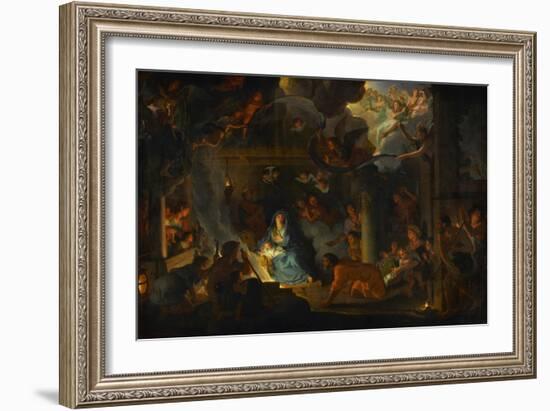 The Adoration of the Shepherds, 1689-Charles Le Brun-Framed Giclee Print