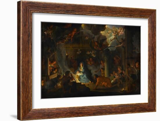 The Adoration of the Shepherds, 1689-Charles Le Brun-Framed Giclee Print