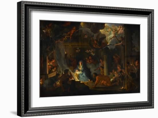 The Adoration of the Shepherds, 1689-Charles Le Brun-Framed Giclee Print