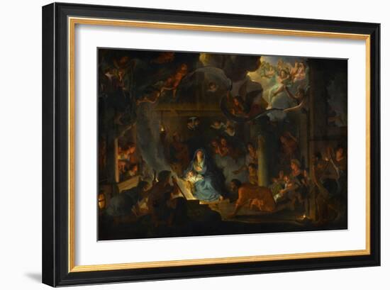 The Adoration of the Shepherds, 1689-Charles Le Brun-Framed Giclee Print