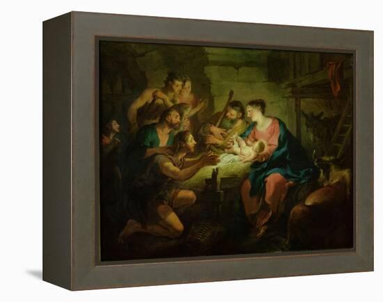 The Adoration of the Shepherds, 1725-Jean Francois de Troy-Framed Premier Image Canvas