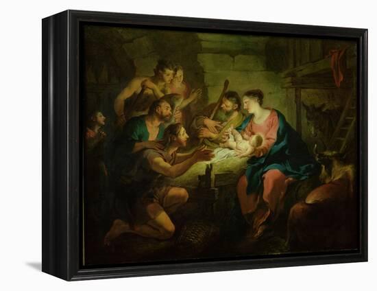 The Adoration of the Shepherds, 1725-Jean Francois de Troy-Framed Premier Image Canvas