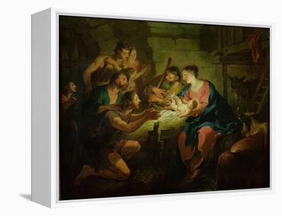 The Adoration of the Shepherds, 1725-Jean Francois de Troy-Framed Premier Image Canvas