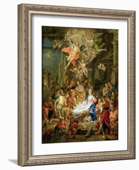 The Adoration of the Shepherds, 1741-Frans Christoph Janneck-Framed Giclee Print