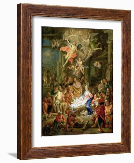 The Adoration of the Shepherds, 1741-Frans Christoph Janneck-Framed Giclee Print