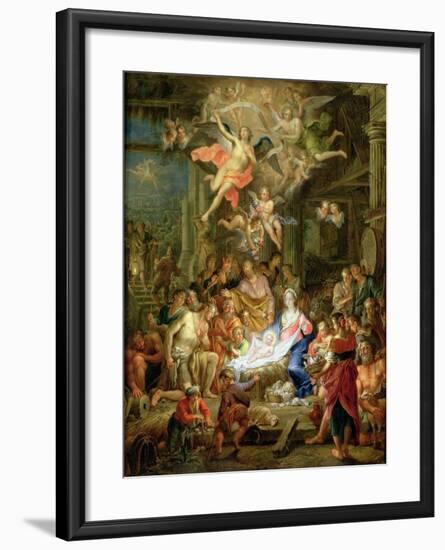 The Adoration of the Shepherds, 1741-Frans Christoph Janneck-Framed Giclee Print