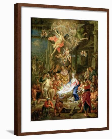 The Adoration of the Shepherds, 1741-Frans Christoph Janneck-Framed Giclee Print