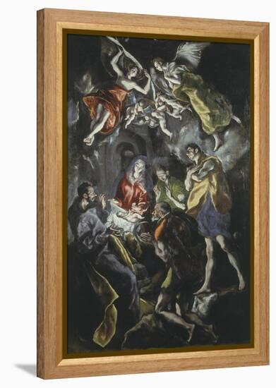 The Adoration of the Shepherds 319X180Cm Painted at End of His Life-El Greco-Framed Premier Image Canvas