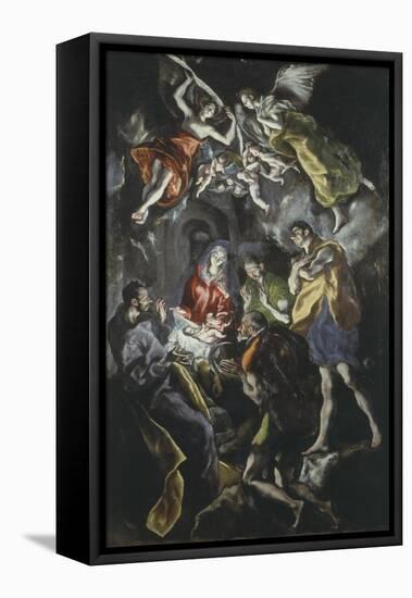 The Adoration of the Shepherds 319X180Cm Painted at End of His Life-El Greco-Framed Premier Image Canvas