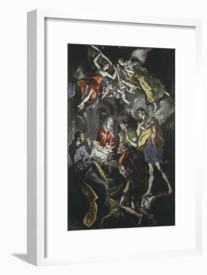 The Adoration of the Shepherds 319X180Cm Painted at End of His Life-El Greco-Framed Giclee Print