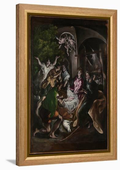 The Adoration of the Shepherds, c.1605-10-El Greco-Framed Premier Image Canvas