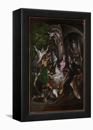 The Adoration of the Shepherds, c.1605-10-El Greco-Framed Premier Image Canvas