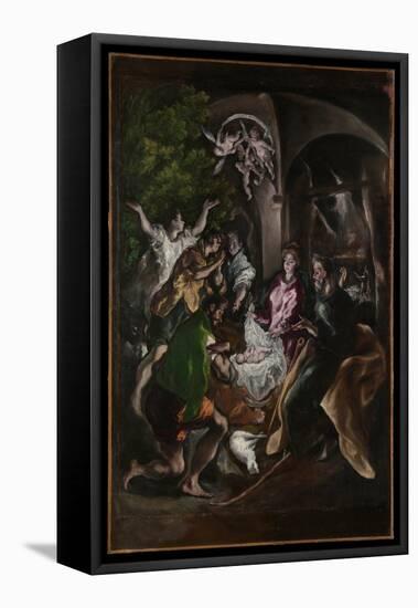 The Adoration of the Shepherds, c.1605-10-El Greco-Framed Premier Image Canvas