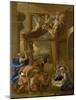 The Adoration of the Shepherds, C.1633 (Oil on Canvas)-Nicolas Poussin-Mounted Giclee Print