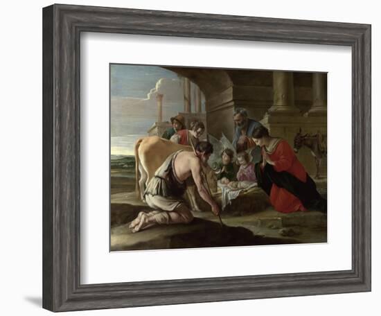 The Adoration of the Shepherds, C. 1640-Louis Le Nain-Framed Giclee Print