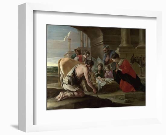 The Adoration of the Shepherds, C. 1640-Louis Le Nain-Framed Giclee Print