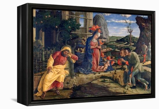 The Adoration of the Shepherds, C1450-Andrea Mantegna-Framed Premier Image Canvas