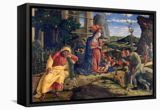 The Adoration of the Shepherds, C1450-Andrea Mantegna-Framed Premier Image Canvas