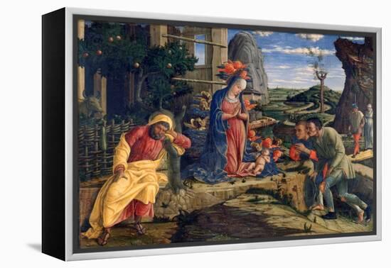 The Adoration of the Shepherds, C1450-Andrea Mantegna-Framed Premier Image Canvas