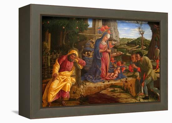 The Adoration of the Shepherds, Shortly after 1451-Andrea Mantegna-Framed Stretched Canvas