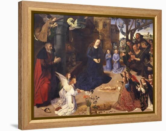 The Adoration of the Shepherds (The Portinari Triptyc), Ca 1478-Hugo van der Goes-Framed Premier Image Canvas