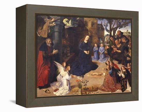 The Adoration of the Shepherds (The Portinari Triptyc), Ca 1478-Hugo van der Goes-Framed Premier Image Canvas